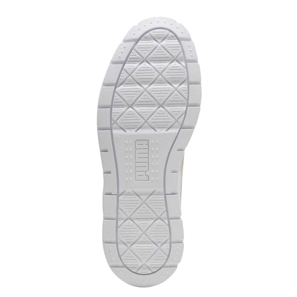 Puma Dam Karmen II Läder Platåskor 8 UK Vit White/Gold 8 UK