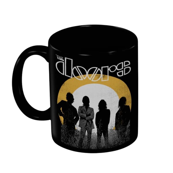 The Doors Logo Circle Mugg En Storlek Svart Black One Size