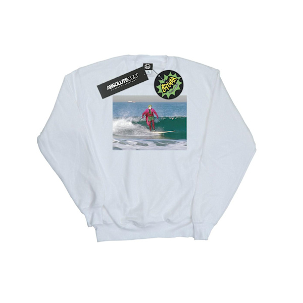 DC Comics Dam/Kvinnor Batman TV-serie Joker Surfing Sweatshirt White S