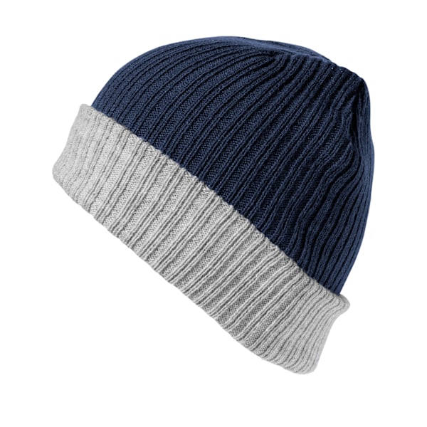 Result Winter Essentials Unisex Vuxen Dubbellagers Mössa En Storlek Marinblå/Grå Navy/Grey One Size
