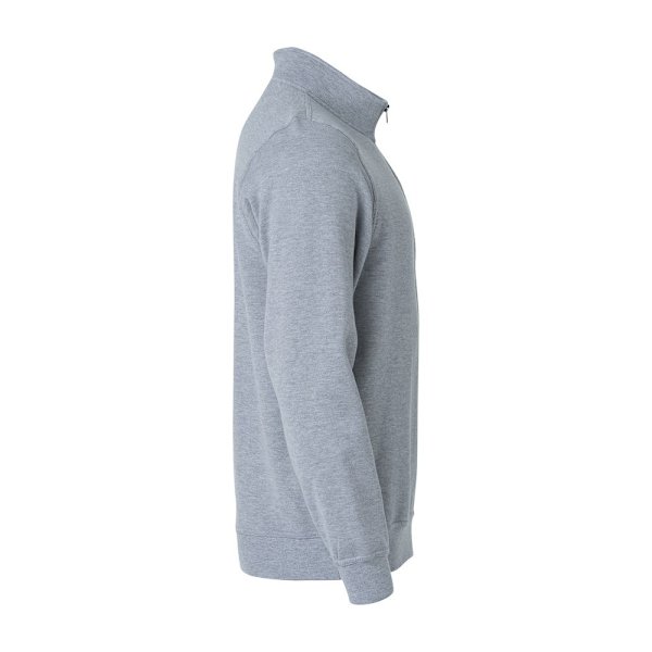 Clique Unisex Vuxen Basic Halv Zip Sweatshirt 4XL Grå Melange Grey Melange 4XL