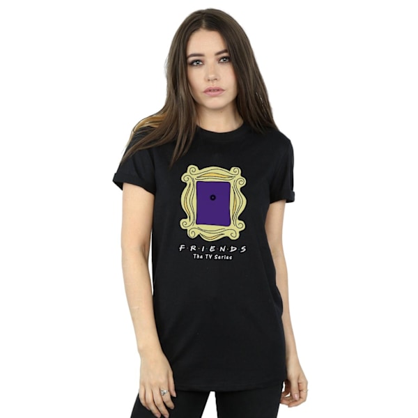 Friends Dam/Damer Dörröga Bomull Boyfriend T-Shirt XL Black XL