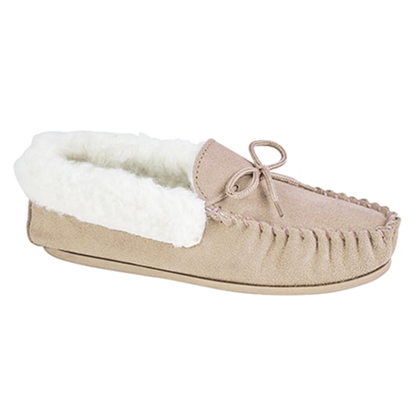 Mokkers Dam/Dam Suede Emily Moccasin Tofflor 9 UK Sten Stone 9 UK