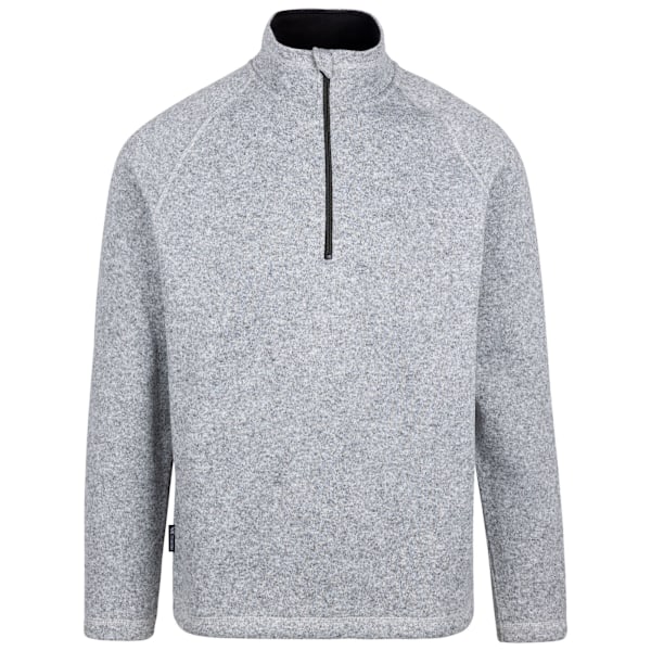 Trespass Corsham Marl Halvzip Fleece Top XL Grå för Herr Grey XL