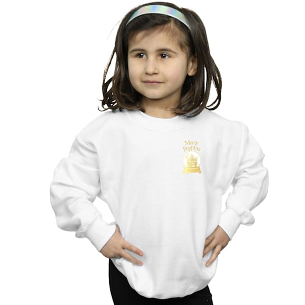 Disney Girls Mary Poppins Snowball Chest Sweatshirt 7-8 år W White 7-8 Years