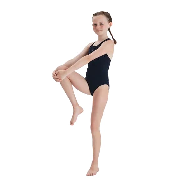 Speedo Flickor Endurance+ Medalist Baddräkt 7-8 År T True Navy 7-8 Years