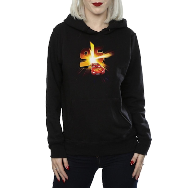 Disney Dam/Kvinnor Bilar Blixten McQueen Burst Hoodie M Svart Black M