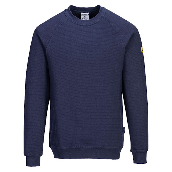 Portwest Herr Antistatisk Sweatshirt S Marinblå Navy S