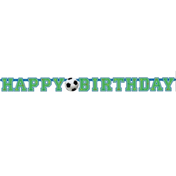 Fotboll Grattis på födelsedagen Banner One Size Grön/Svart/Vit Green/Black/White One Size