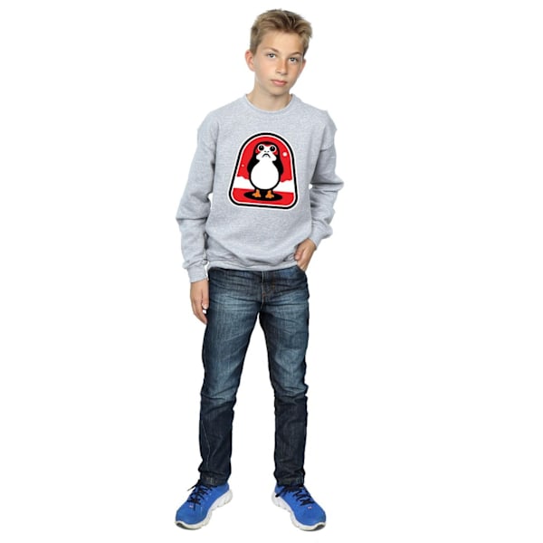 Star Wars Boys The Last Jedi Porgs Badge Sweatshirt 12-13 år Sports Grey 12-13 Years