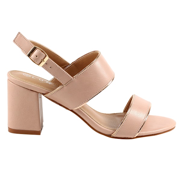 Lunar Dam/Dam Aldora Block Heel Sandaler 6 UK Rosa Pink 6 UK