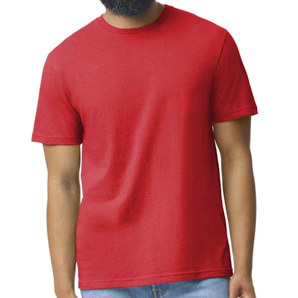 Gildan Softstyle CVC T-shirt L Red Mist för män Red Mist L