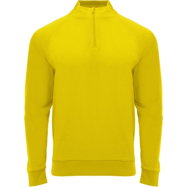 Roly Unisex Epiro Quarter Zip Långärmad Sweatshirt L Gul Yellow L