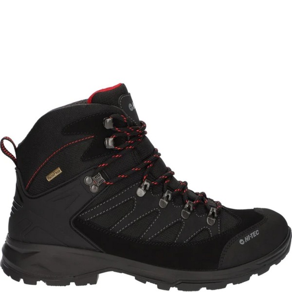 Hi-Tec Clamber Suede Walking Boots för män 8 UK Charcoal/Red Charcoal/Red 8 UK