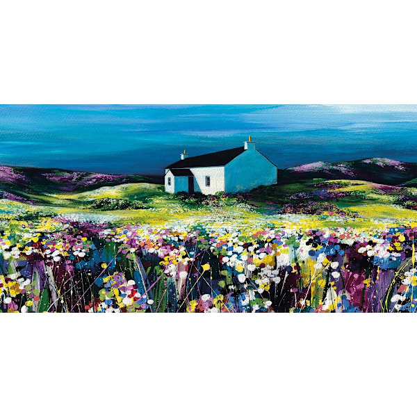 Avril Thomson Smith Sommarskuggor Canvas Print 30cm x 60cm Multi Multicoloured 30cm x 60cm
