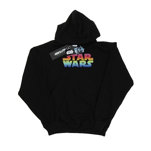 Star Wars Boys Rainbow Logo Hoodie 9-11 år Svart Black 9-11 Years