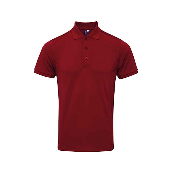 Premier Mens Coolchecker Plus Piqu Polo Shirt 3XL Burgundy Burgundy 3XL