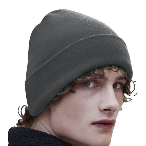 Beechfield Original Recycled Cuffed Beanie One Size Graphite Grå Graphite Grey One Size