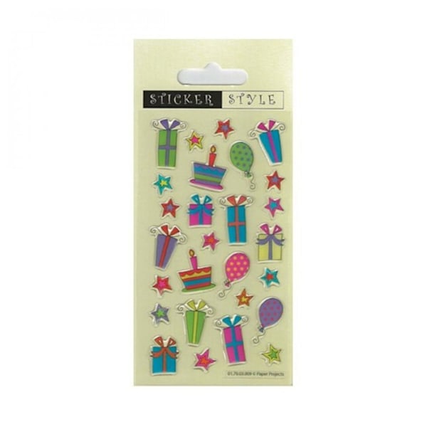 Paper Projects Resin Gåvor & Ballonger Klistermärken En Storlek Flerfärgad Multicoloured One Size