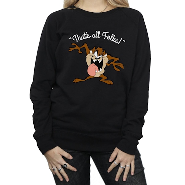 Looney Tunes Dam/Damer That´s All Folks Taz Sweatshirt M Svart Black M