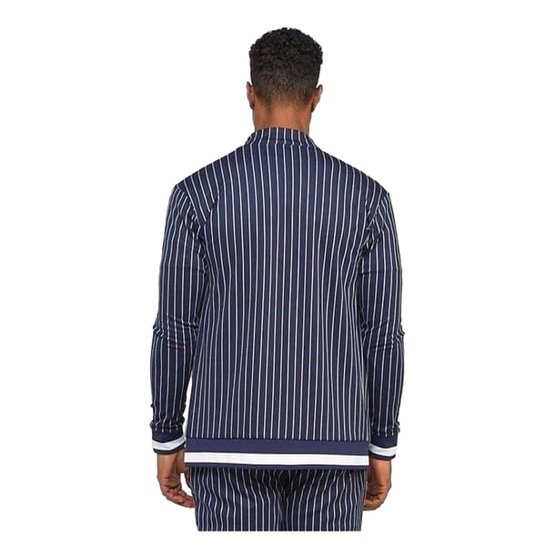 SikSilk Herr Mock Neck Raglan Långärmad Atletisk Träningströja X Navy XXS