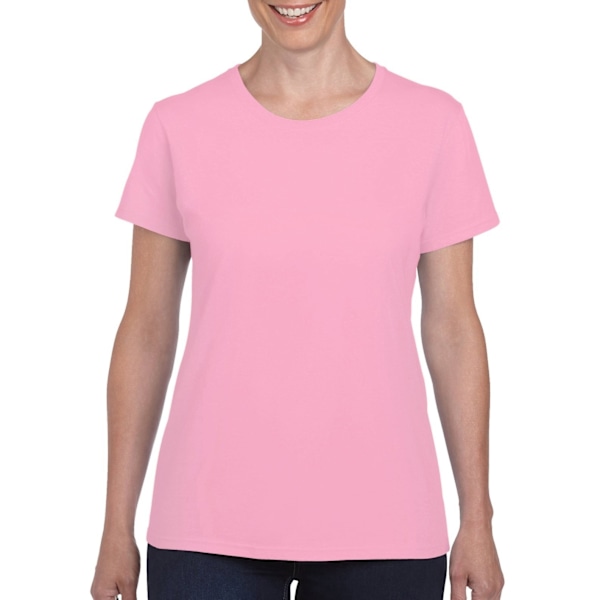 Gildan Dam/Kvinnors T-shirt med kort ärm i tung bomull, Missy Fit Light Pink 2XL