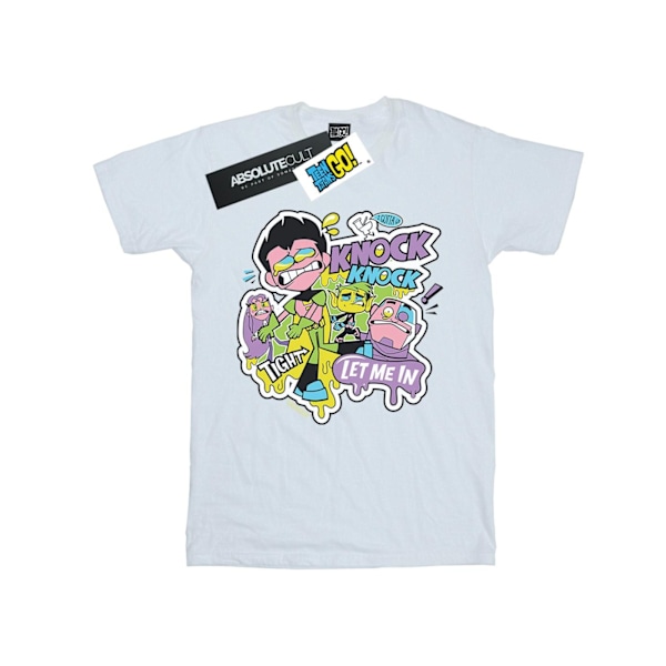 DC Comics Herr Teen Titans Go Knock Knock T-shirt XL Vit White XL