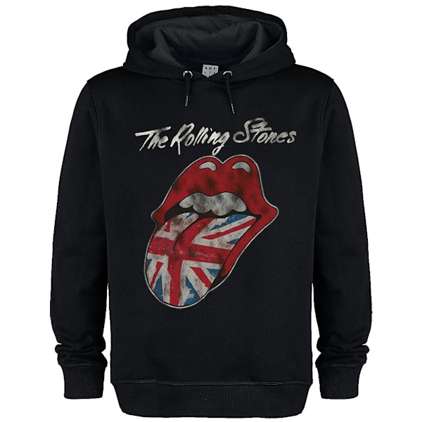 Amplified Unisex Vuxen Storbritannien Tunga The Rolling Stones Hoodie S Svart Black S