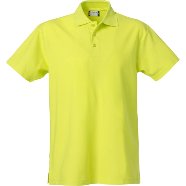 Clique Basic Polotröja för Herr 4XL Synlighet Grön Visibility Green 4XL