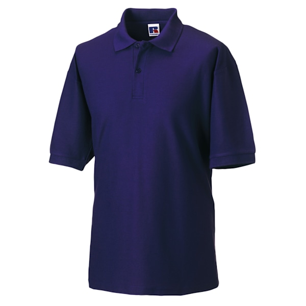 Russell Herr Classic Kortärmad Polycotton Pikétröja 2XL Lila Purple 2XL