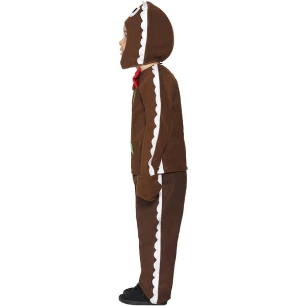 Smiffys Barn/Barn Gingerbread Man Juldräkt Set 7- Brown 7-9 Years