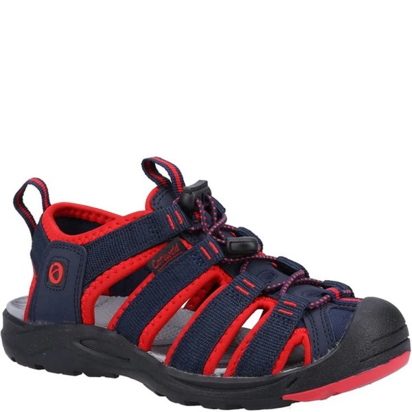 Cotswold Childrens/Kids Marshfield Recycled Sandals 8 UK Child Navy/Red 8 UK Child