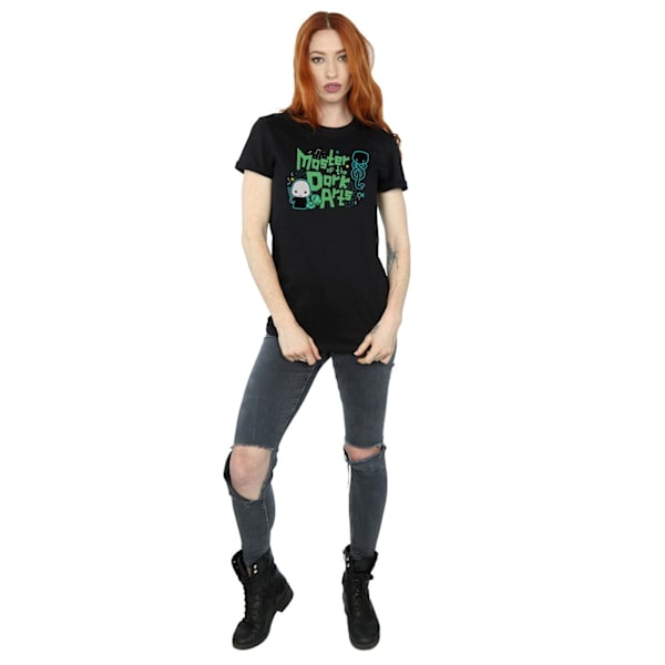 Harry Potter Dam/Kvinnor Voldemort Dark Arts Junior Bomull Boyfriend T-Shirt XXL Svart Black XXL
