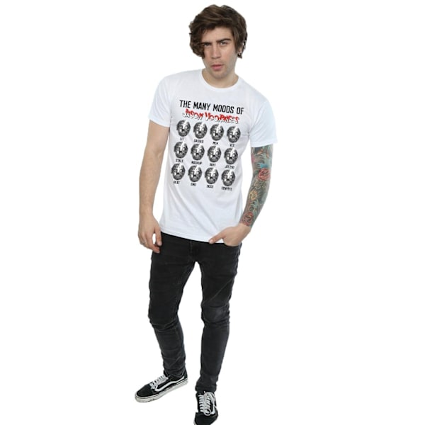 Fredag den 13:e herr The Many Moods Of Jason Voorhees T-shirt M vit White M
