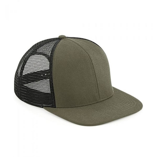 Beechfield Unisex Truckerkeps för vuxna, One Size, Olivgrön/Svart Olive Green/Black One Size