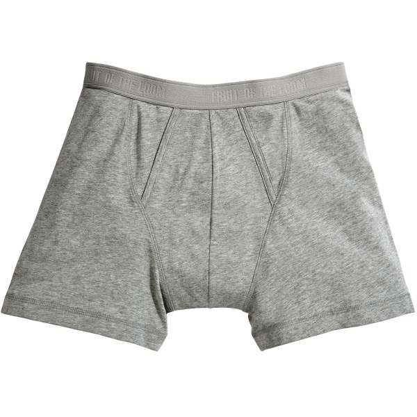 Fruit Of The Loom Mens Classic Boxer Shorts (2-pack) XL Ljusgråmelerad Light Grey Marl XL