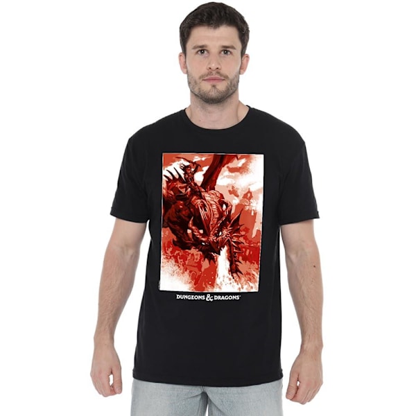 Dungeons & Dragons Herr Dragon Rider Blast T-Shirt M Svart Black M