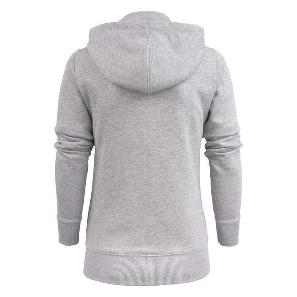 Printer Dam/Dam Overhead Melange Full Zip Hoodie M Grå M Grey Melange M