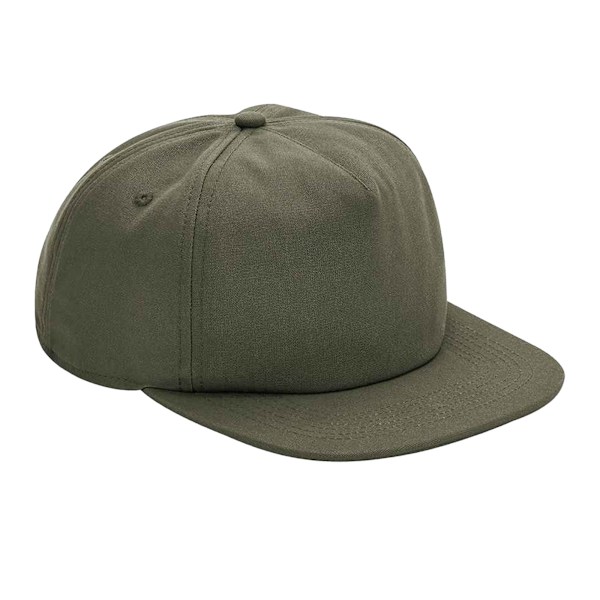 Beechfield Unisex Vuxen Organisk Bomull 5 Panel Baseball Cap One Olive Green One Size