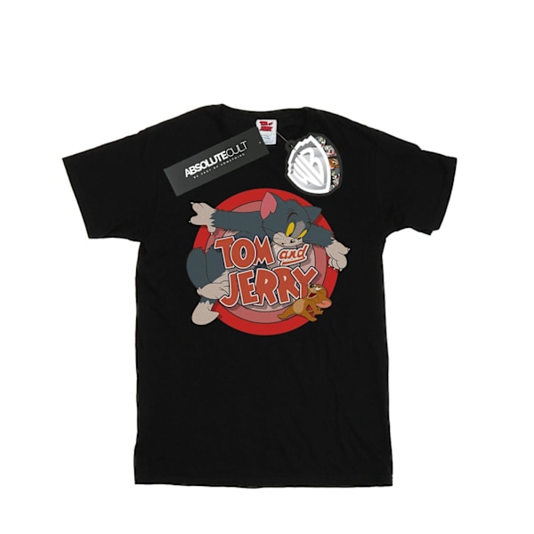 Tom och Jerry Girls Catch Bomull T-shirt 5-6 år Svart Black 5-6 Years