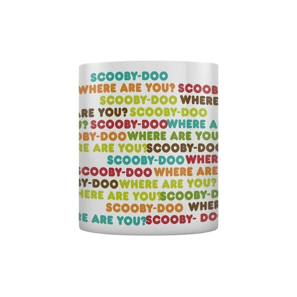 Scooby Doo Var Är Du? Mugg En Storlek Vit/Brun White/Brown One Size