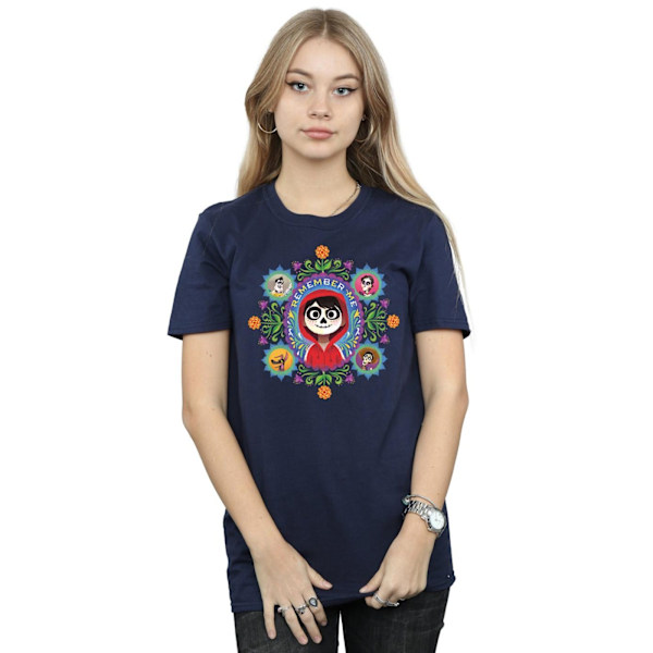 Disney Dam/Damer Coco Remember Me Bomull Boyfriend T-shirt Navy Blue L