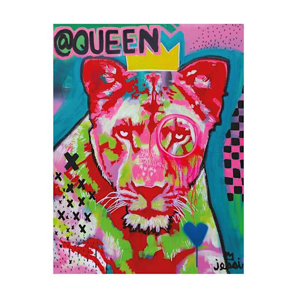 Jessi Dahlquist @Queen Paper Print 80cm x 60cm Multifärgad Multicoloured 80cm x 60cm