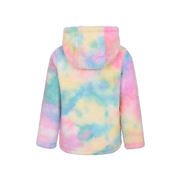 Mountain Warehouse Barn/Barn Cosy Rainbow Hoodie med Hel Dragkedja Bright Pink 7-8 Years