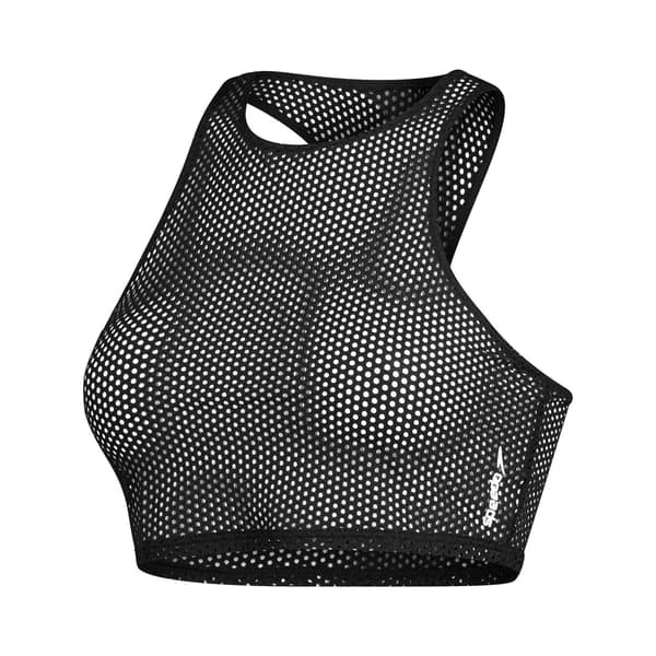 Speedo Dam Mesh Crop Top 8 UK Grå Grey 8 UK