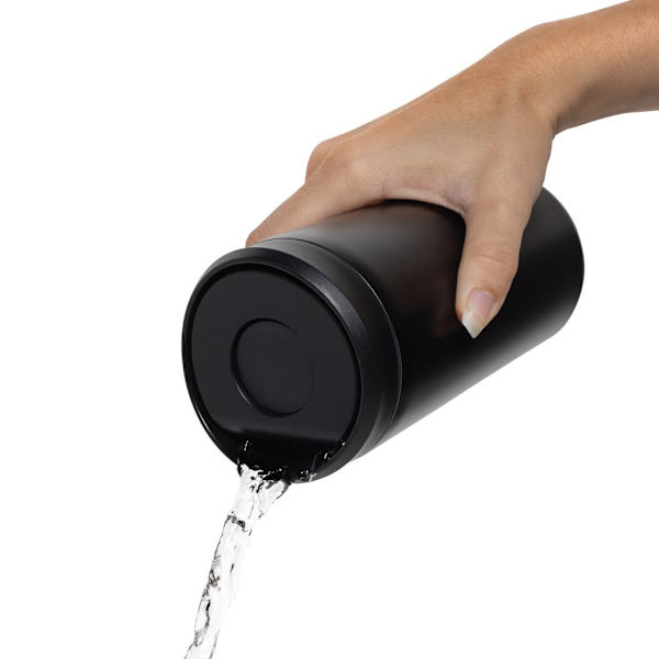 Avira Alix Återvunnen Rostfritt Stål 400ml Tumbler One Size Svart Black One Size