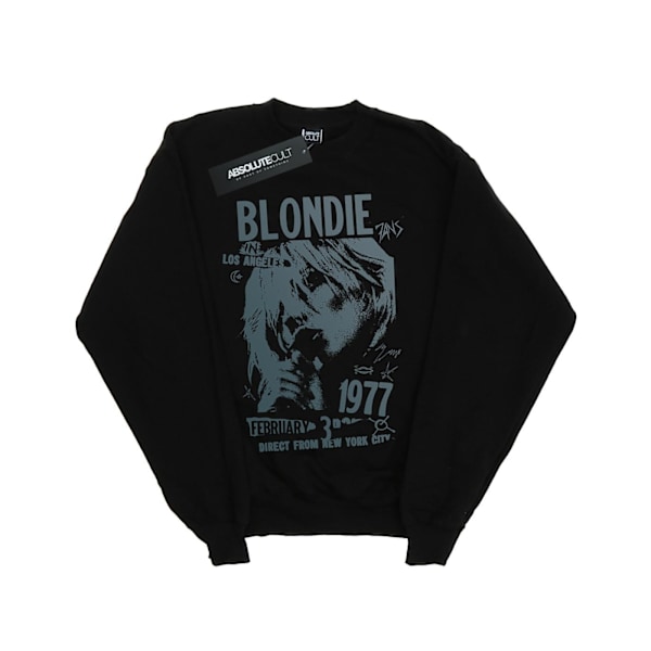 Blondie Girls Tour 1977 Brösttröja 5-6 år Svart Black 5-6 Years