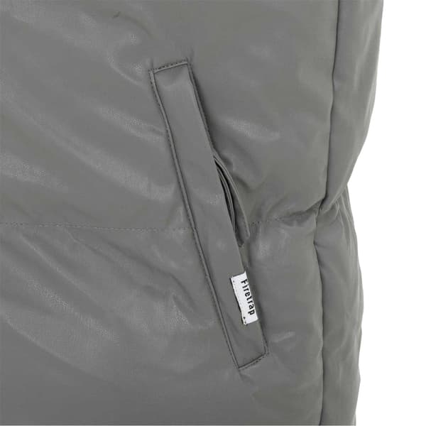Firetrap Herr PU Vadderad Gilet M Mörkgrå Dark Grey M