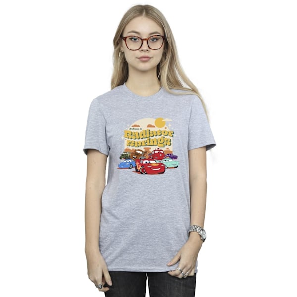 Disney Dam/Kvinnor Bilar Radiator Springs Grupp Bomull Boyfrie Sports Grey M