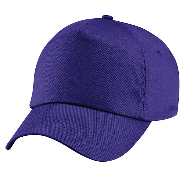 Beechfield Unisex Original 5-Panel Baseballkeps i enfärgad design, One Size Purple One Size